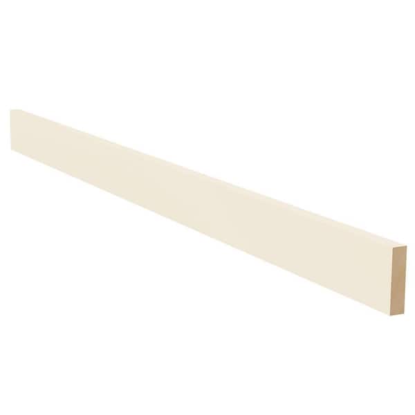 Home Decorators Collection Newport Cream Painted Plywood Shaker Assembled Kitchen Cabinet Straight Valance Molding 3 in W x 0.75 in D x 48 in H