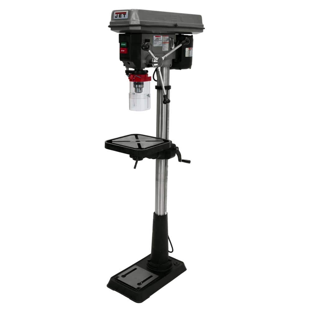Jet 3/4 HP 15 in. Floor Standing Drill Press with Worklight, 16