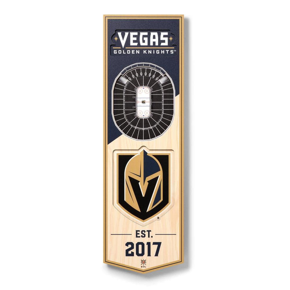 Las Vegas LV Golden Knights Set of 6 Removable Wall Decal Stickers