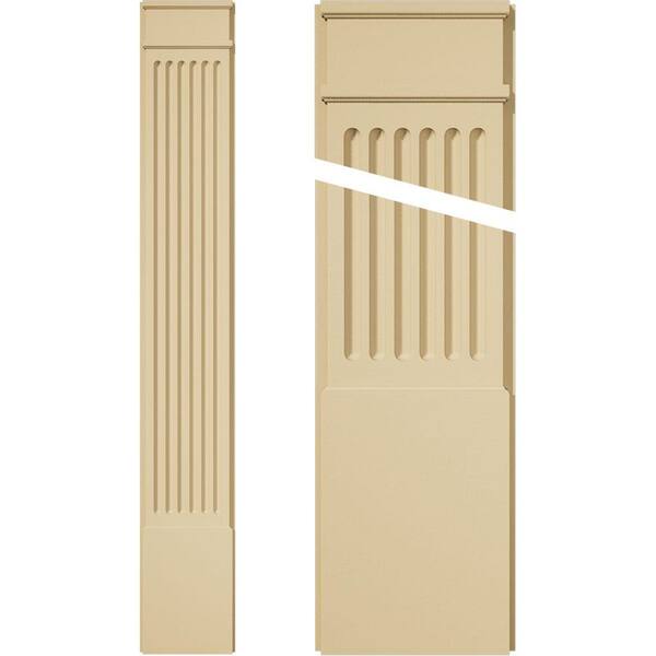 Ekena Millwork 2 in. D x 12 in. W x 82 in. L Primed Polyurethane Pilaster 1- Pack