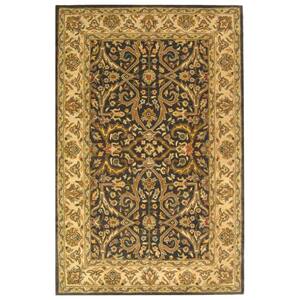 SAFAVIEH Heritage Charcoal/Beige 8 ft. x 10 ft. Border Area Rug HG644A ...