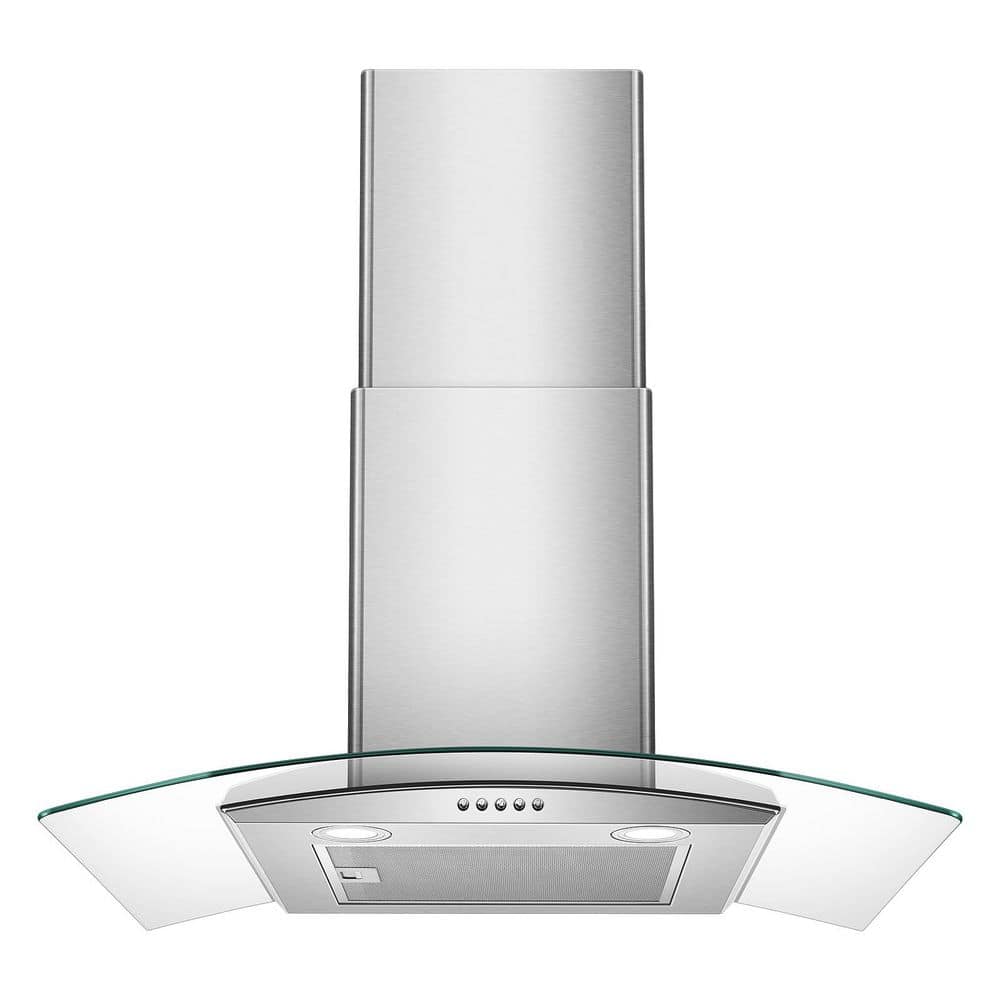 30 in. 450-CFM Ducted/Ductless Convertible Duct Wall Mount Range Hood Downdraft System in Stainless Steel price history on PriceWatchPro