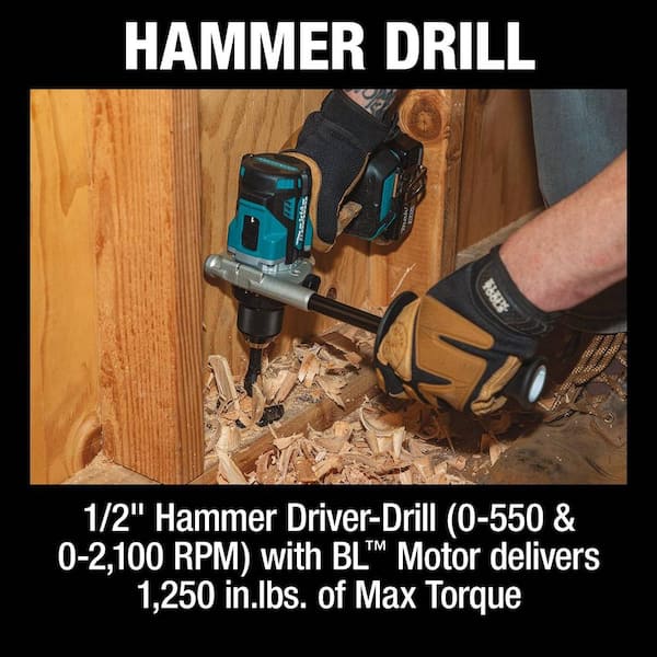 Makita - 18V LXT Lithium-Ion Brushless Cordless Combo Kit 5.0 Ah (2-Piece)