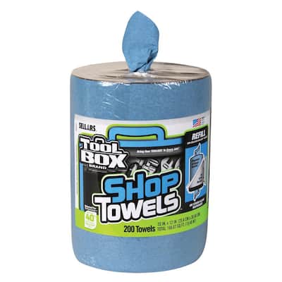 Z400 200-Count Big Grip Blue Shop Towels Refill (6-Pack)