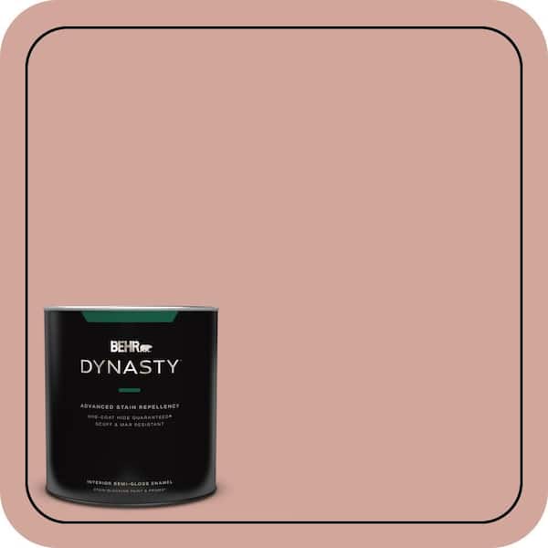 BEHR DYNASTY 1 qt. #200E-3 Cinnamon Cocoa Semi-Gloss Enamel Interior Stain-Blocking Paint and Primer