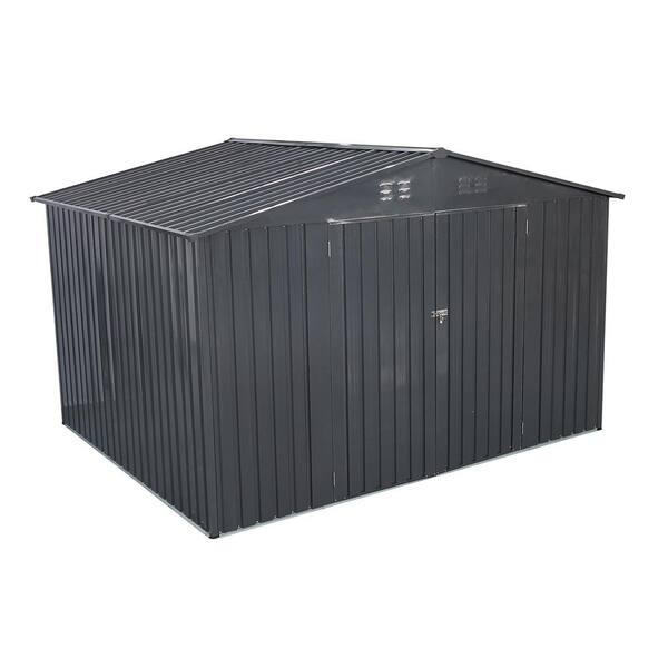 Siavonce 6FT x 8FT Outdoor Sheds, Storage Garden Shed, Metal Anti ...