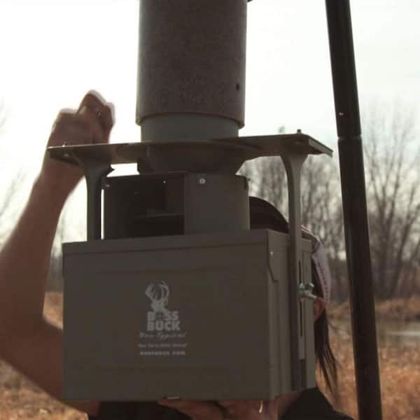 BOSS BUCK - 12-Volt High Torque Motor Hunting Game Feeder with Timer Holder (2-Pack)