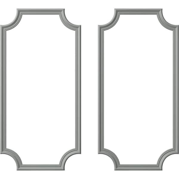 Ekena Millwork 24 in. W x 48 in. H Unfinished Polyurethane Claremont Panel Moulding Kit (Double Panel)