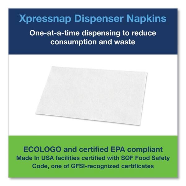 TORK 13 in. x 8.5 in. White Xpressnap Interfold Dispenser Napkins