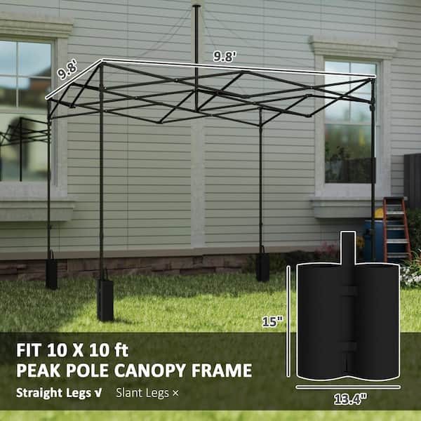 Flynama Replacement Canopy Top for Pop Up Canopy Tent, with 4 Sand Bags ...