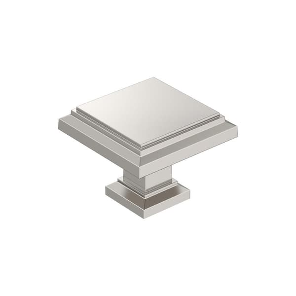 Appoint 1-1/4 in. (32mm) Traditional Polished Nickel Square Cabinet Knob