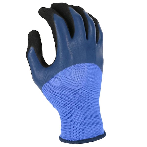 West Chester Protective Gear Women's Large Blue Double Dipped Latex Glove  306011-WMLCC9