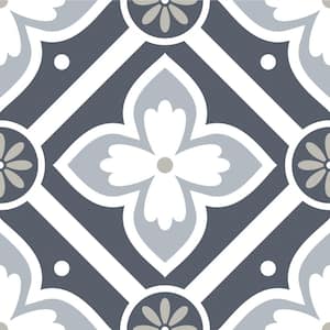 12 in. x 12 in. Grey Dublin Peel and Stick Vinyl Floor Tile (20-Tile, 20 sq. ft.)