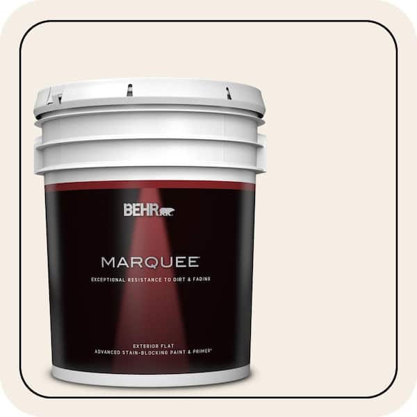 BEHR MARQUEE 5 gal. #PPH-18 Marshmallow Flat Exterior Paint & Primer