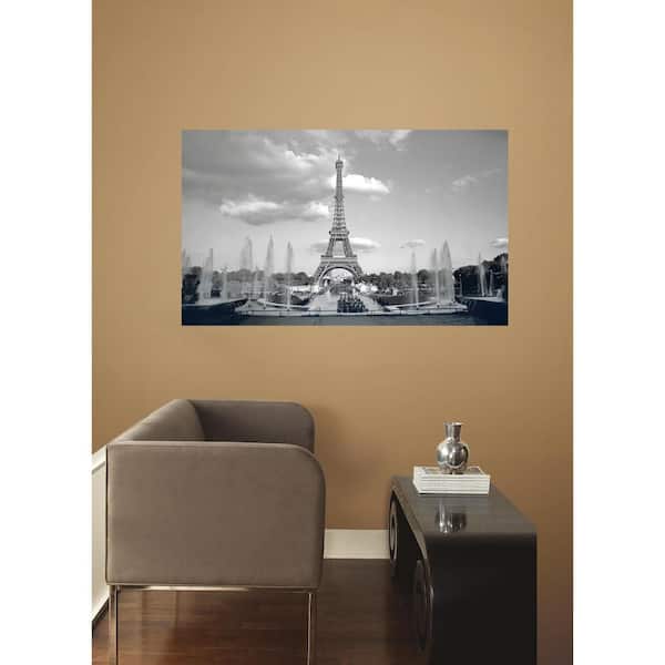 RoomMates 60 in. W x 36 in. H Paris 2- Piece Peel and Stick Wall Decal Mural