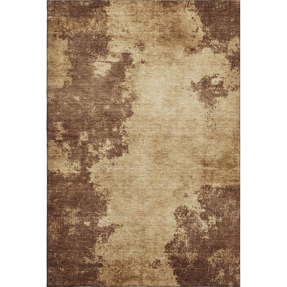 Mayfield Premium Machine Washable Abstract AMF1913 Mocha 10 ft. x 14 ft. Area Rug price history on PriceWatchPro