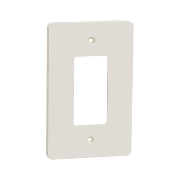 X Series 1-Gang Mid Size Plus Wall Plate Cover Decorator/Rocker Matte Light Almond