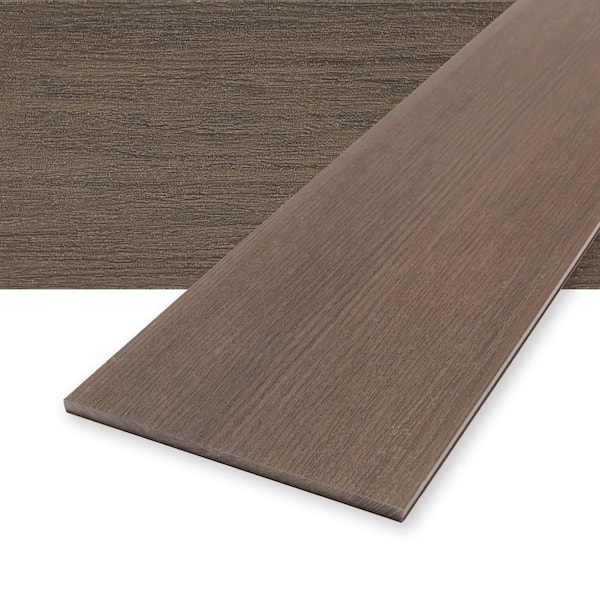 Deckorators Vista 1/2 in. x 12 in. x 12 ft. Ironwood Brown Composite Decking Fascia Board