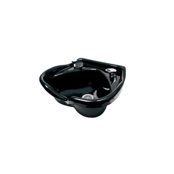 Belvedere Omega 22-1/2 in. W x 10-1/4 in. D Acrylic Shampoo Sink with 522 Fixture, Spray, Strainer and Bracket