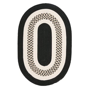 Spiral II Black Doormat 2 ft. x 3 ft. Indoor/Outdoor Patio Area Rug