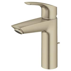 Eurosmart Single Handle Single Hole Medium Bathroom Faucet in Brushed Nickel