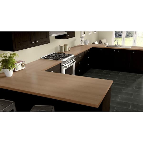 2 in. x 3 in. Laminate Sheet Sample in New Age Oak with Standard Fine Velvet Texture Finish