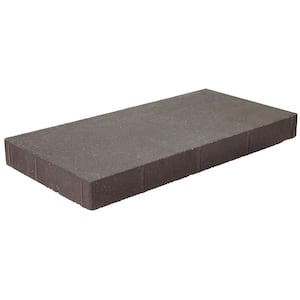 12 in. x 24 in. 60 mm Brown Plank Patio Block Concrete Step Stone (60-Piece Pallet)