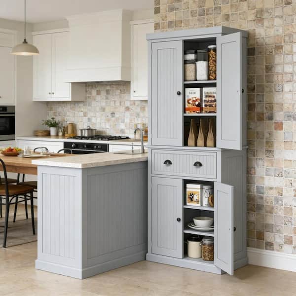 Tall Home Cabinet,Foyer Storage Cabinet,Kitchen Pantry Cabinet,Freestanding Storage Cabinet