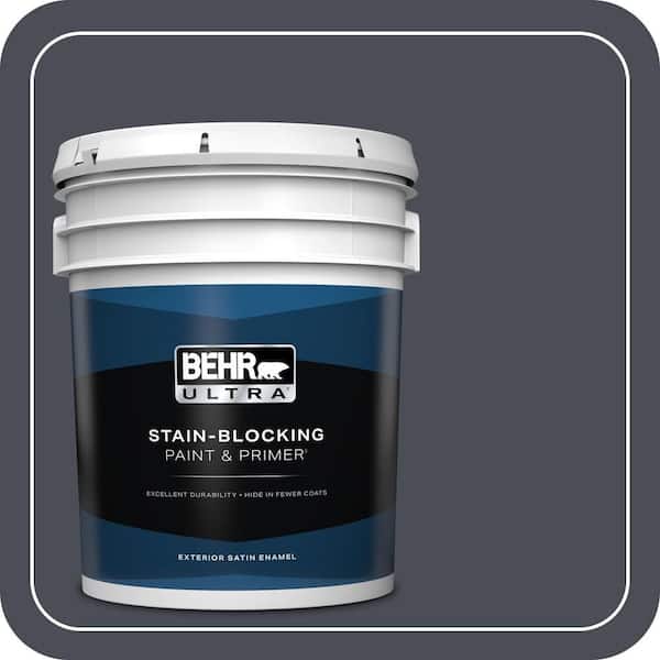 BEHR ULTRA 5 gal. #PPU15-20 Poppy Seed Satin Enamel Exterior Paint & Primer