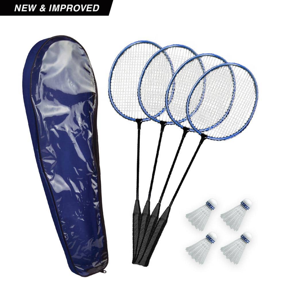 Poolmaster Deluxe Swimming Pool and Backyard Badminton Racket and Birdie Set  72685 - The Home Depot