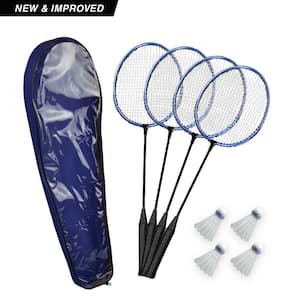 VIVOHOME Portable 17 ft. H Adjustable Outdoor Badminton Net Set