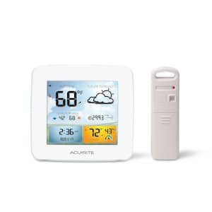 AcuRite Digital Color Display Wireless Indoor/Outdoor Thermometer 00384HD -  The Home Depot