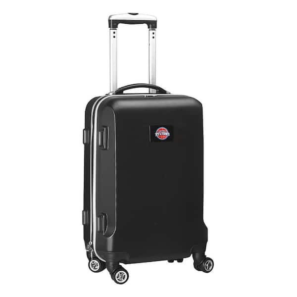 Denco NBA Detroit Pistons 21 in. Black Carry-On Hardcase Spinner Suitcase