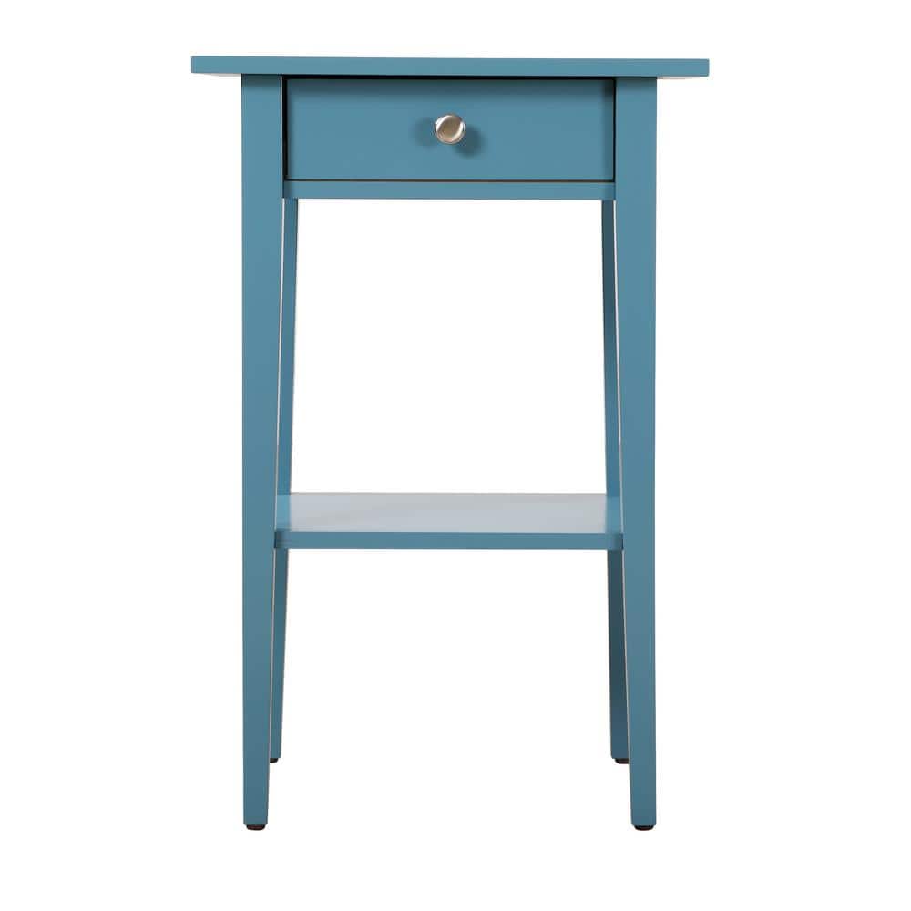 AndMakers Dalton 1Drawer Teal Nightstand (28 in. H x 14 in. W x 18 in