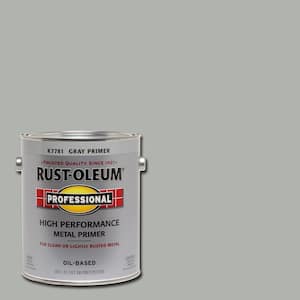 1 gal. High Performance Flat Gray Oil-Based Interior/Exterior Metal Primer (2-Pack)