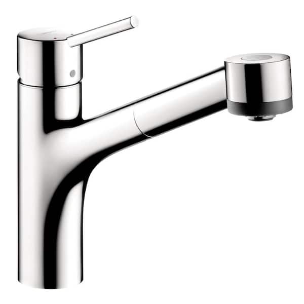 Hansgrohe Talis S Single-Handle Pull-Out Sprayer Kitchen Faucet in Chrome
