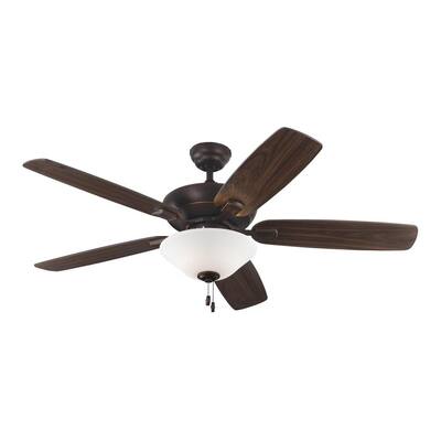 Colony Max Plus 52 in. Indoor/Outdoor Roman Bronze Ceiling Fan with Light Kit