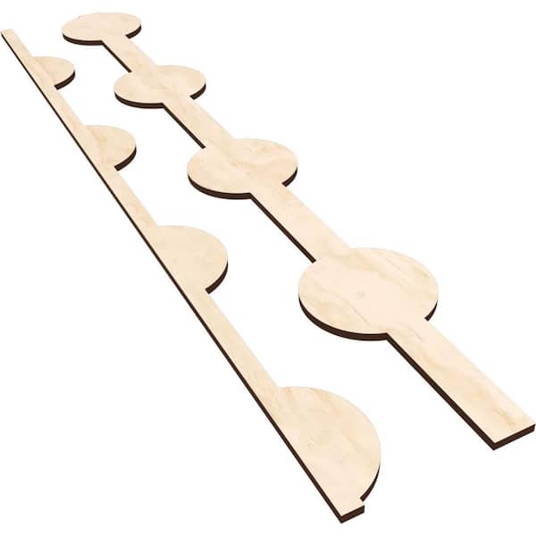 Bridgeport 47 in. H x 0.375 in. W Slatwall Panels in Birch 12-Pack