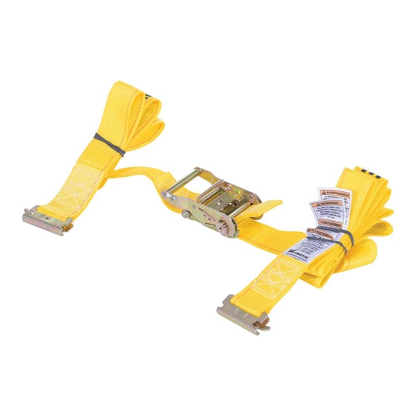 Ratcheting Cargo Strap with E-Clip