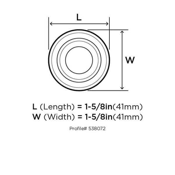 Weathered Nickel Round Cabinet Knob with Mounting Hardware