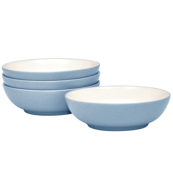 Noritake Colorwave Ice 7 in., 22 fl. Oz. (Light Blue) Stoneware Cereal/Soup Bowls, (Set of 4)