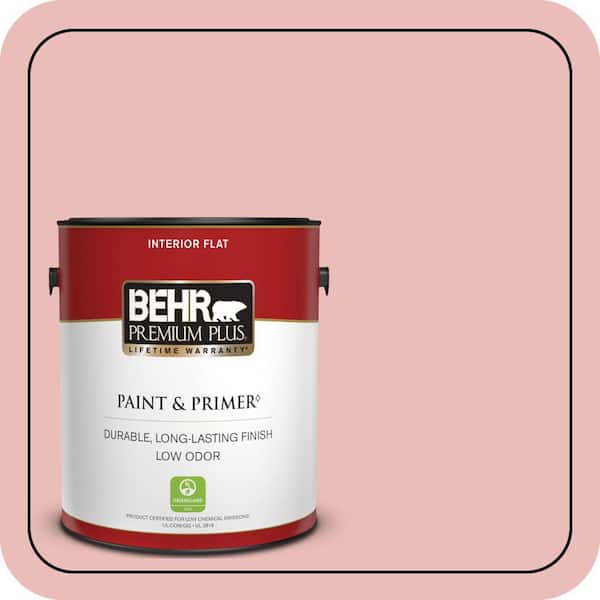 BEHR PREMIUM PLUS 1 gal. Home Decorators Collection #HDC-CT-09 Bridal Bouquet Flat Low Odor Interior Paint & Primer