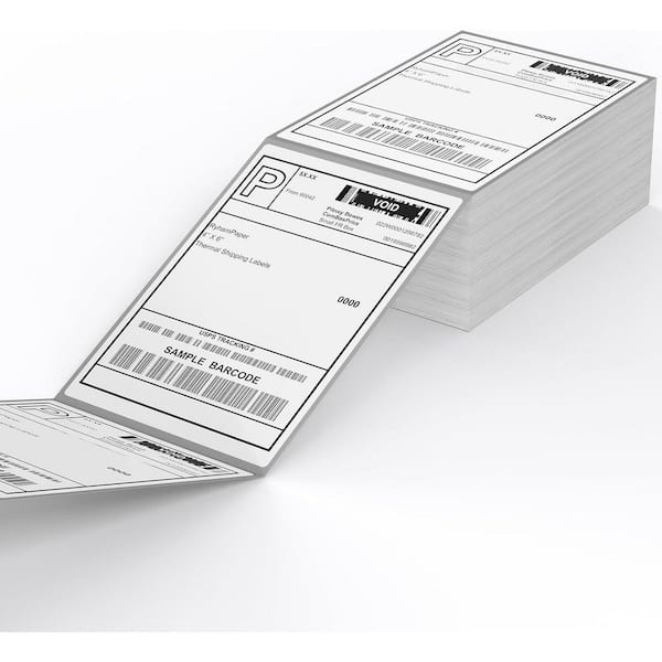 Unbranded Direct Thermal Shipping Label 4 x 6 Waterproof Oil-Proof Scratch-Proof Compatible with Rollo Zebra 500 Labels