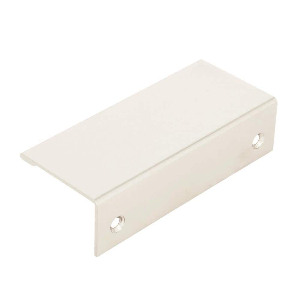 Polished Nickel Modern Finger Cabinet Edge Pulls 3.75 inch