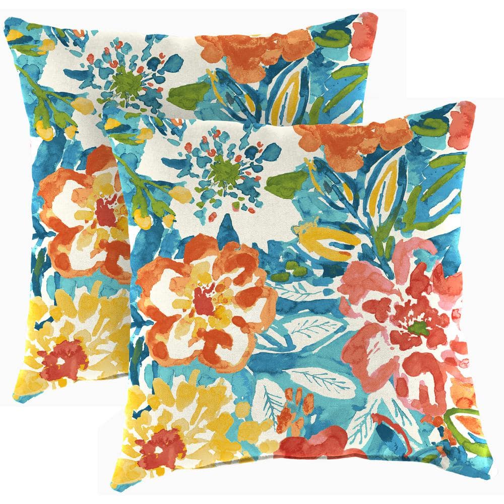 Jordan Manufacturing 16 in. L x 16 in. W x 4 in. T Outdoor Throw Pillow