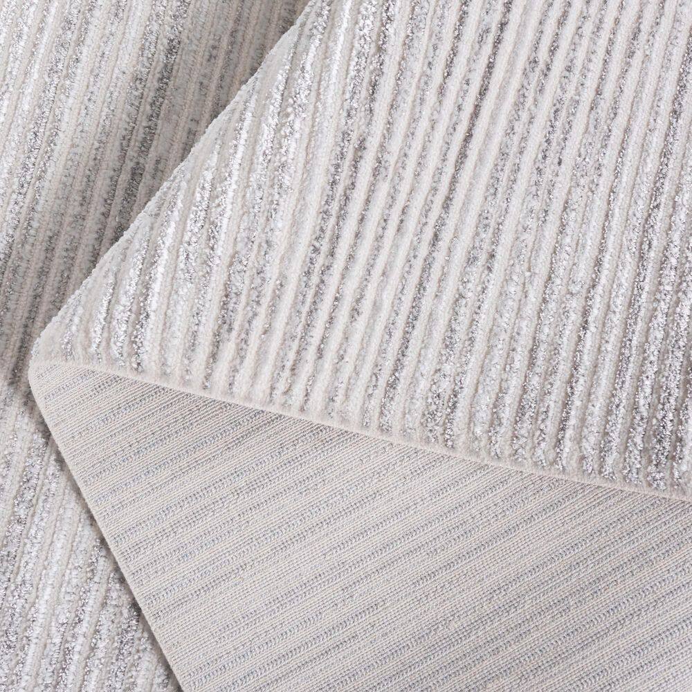 Mirage Ivory and Grey Hand-Knotted Wool Area Rug