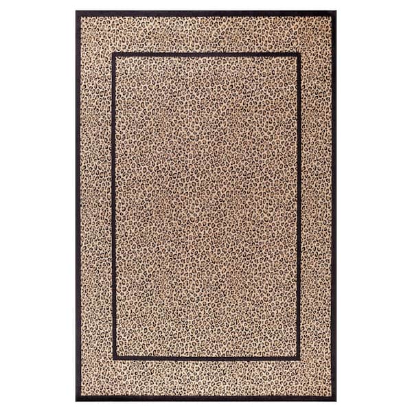 Concord Global Trading Jewel Leopard Beige 3 ft. x 4 ft. Area Rug