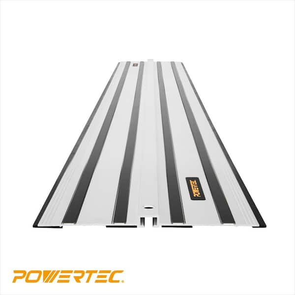 POWERTEC 110 in. Aluminum Guide Rail Joining Set Compatible with DeWalt  Track Saws, (2) Guided Rails and (1) Guide Rail Connector 71691 - The Home  Depot