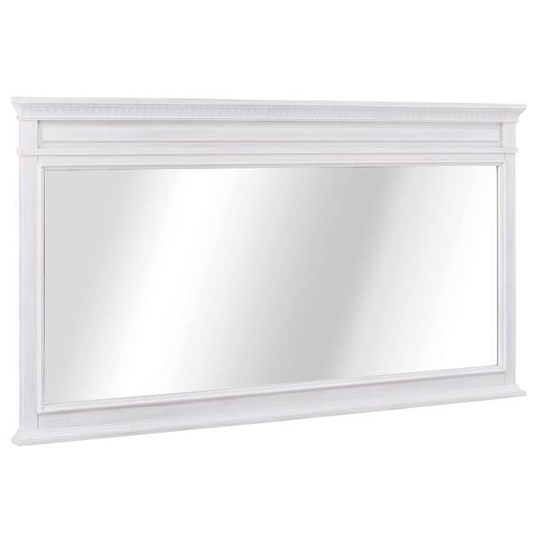 Home Decorators Collection Cailla 60 In W X 32 H Framed Wall Mirror White Wash Ckwm6032 Home Decorators Collection Cailla 60 In, Black And White Framed Wall Mirror