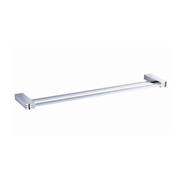 Fresca Solido 20 in. Double Towel Bar in Chrome